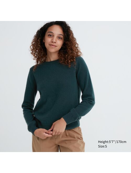 UNIQLO Cashmere Crew Neck Long-Sleeve Sweater