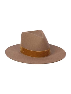 Women's Benson Tri Beige Tall Triangle Crown Fedora