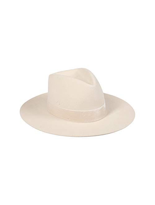 Lack of Color Women's Benson Tri Beige Tall Triangle Crown Fedora