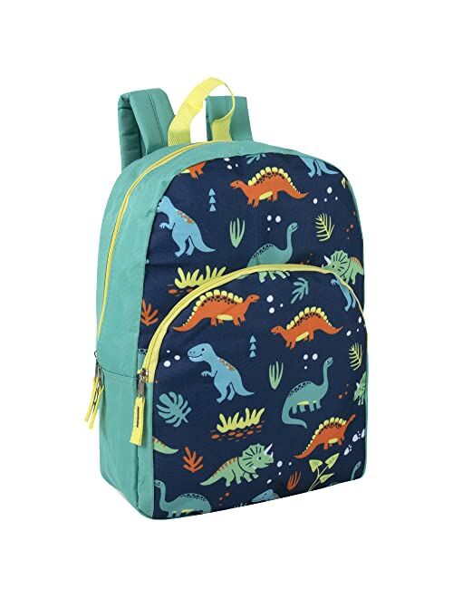 Trail maker 15 Inch Backpack for Boys Girls, Kids Backpacks for Preschool, Kindergarten, Elementary with Adjustable Padded Straps