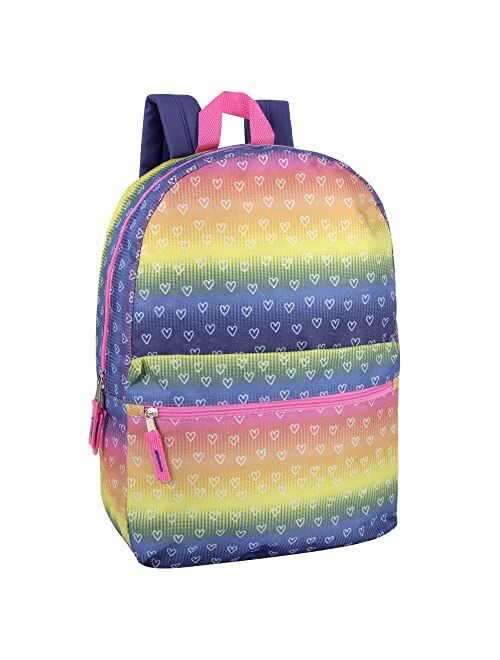 Trail Maker 17 Inch Backpack with Side Pockets for Girls for School, Travel, Hiking, Camping