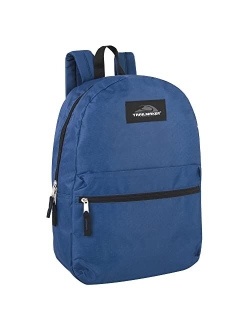 Trail Maker Trailmaker Classic 17 Inch Backpack with Adjustable Padded Shoulder Straps