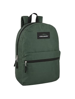 Trail Maker Trailmaker Classic 17 Inch Backpack with Adjustable Padded Shoulder Straps