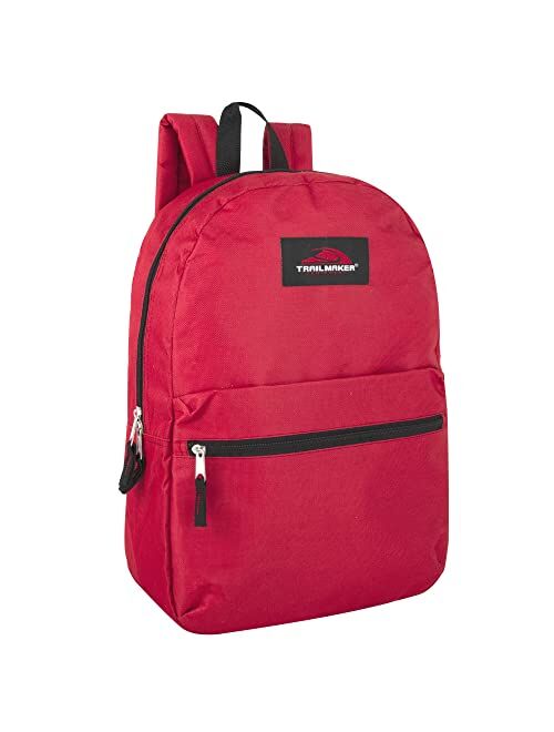 Trail Maker Trailmaker Classic 17 Inch Backpack with Adjustable Padded Shoulder Straps