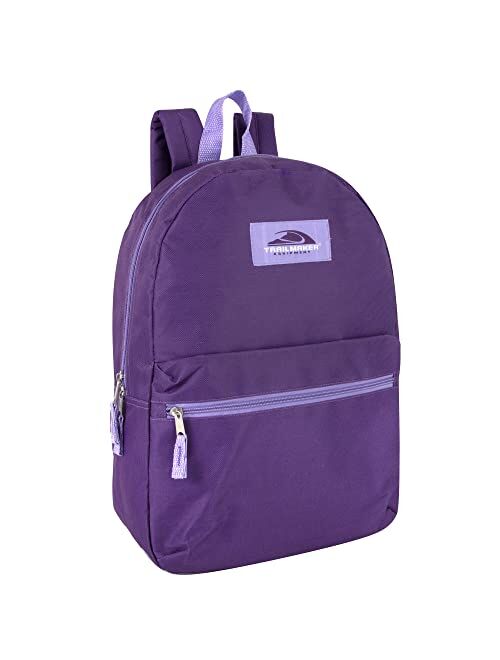 Trail Maker Trailmaker Classic 17 Inch Backpack with Adjustable Padded Shoulder Straps