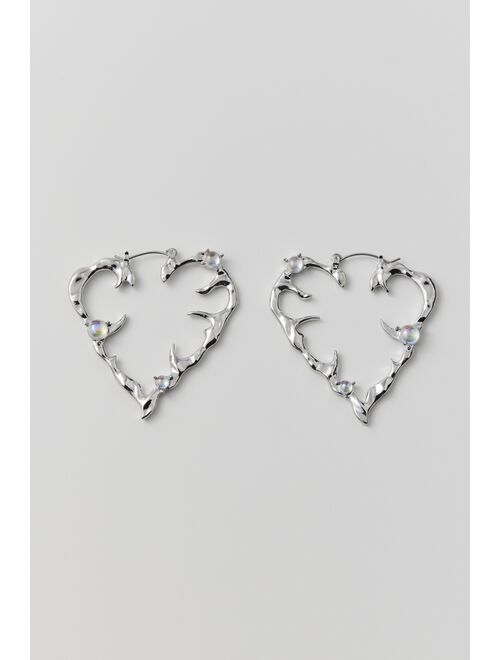 Eden Heart Hoop Earring