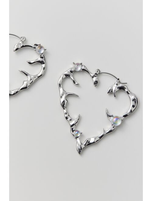 Eden Heart Hoop Earring