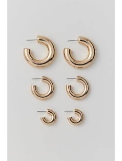 Chubby Hoop Earring Set