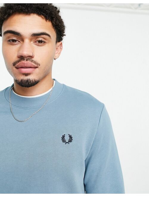 Fred Perry crew neck sweatshirt in blue