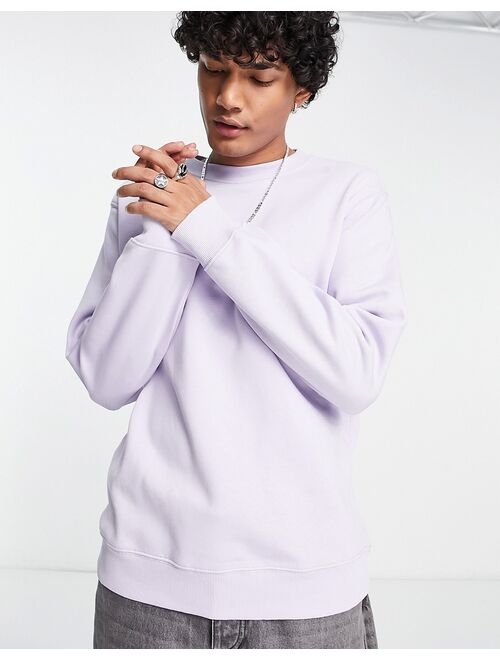 Weekday standard sweatshirt in lilac