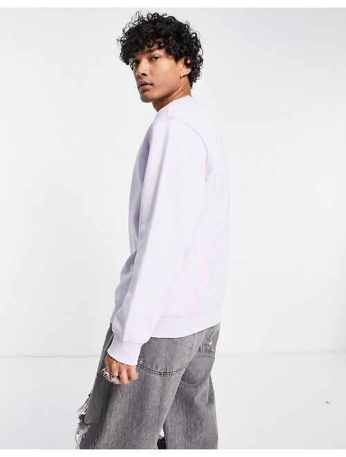 Weekday standard sweatshirt in lilac