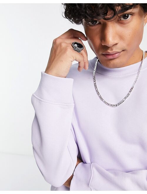 Weekday standard sweatshirt in lilac