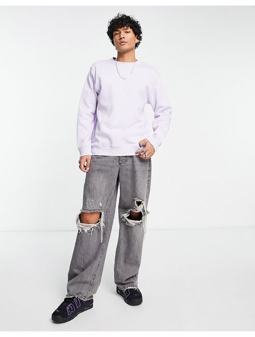 Weekday standard sweatshirt in lilac