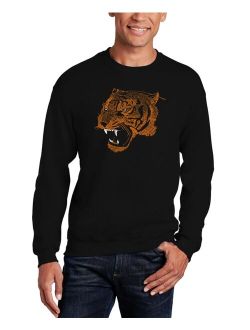 LA Pop Art Men's Beast Mode Word Art Crewneck Sweatshirt