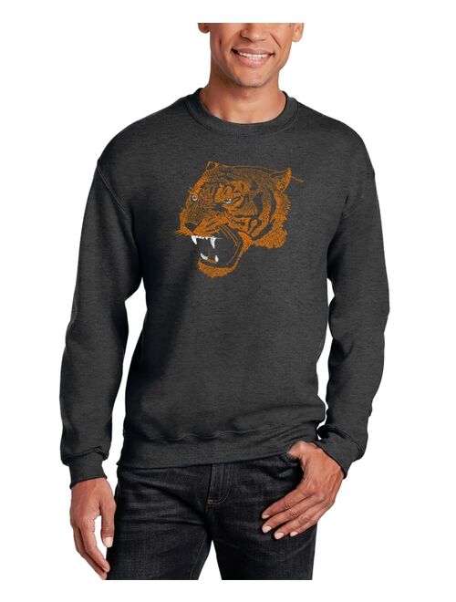 LA Pop Art Men's Beast Mode Word Art Crewneck Sweatshirt