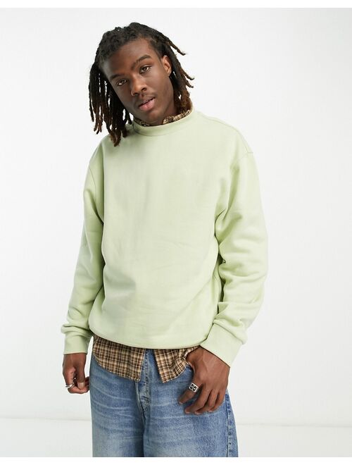 COLLUSION sweatshirt in light green