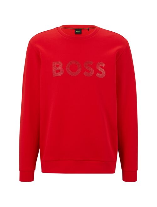 BOSS by Hugo Boss Men's Rhinestone Logo Sweatshirt