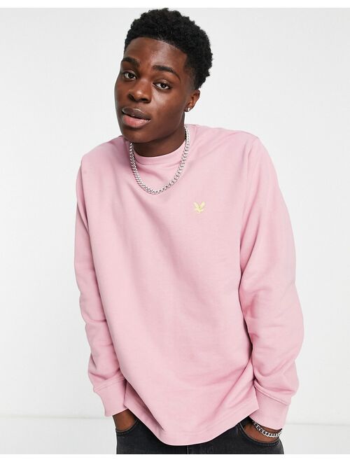 Lyle & Scott Archive oversized sweatshirt in pink