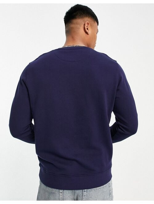 Lyle & Scott crew neck sweatshirt in navy