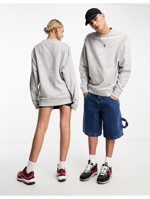 COLLUSION Unisex sweatshirt with logo in gray heather