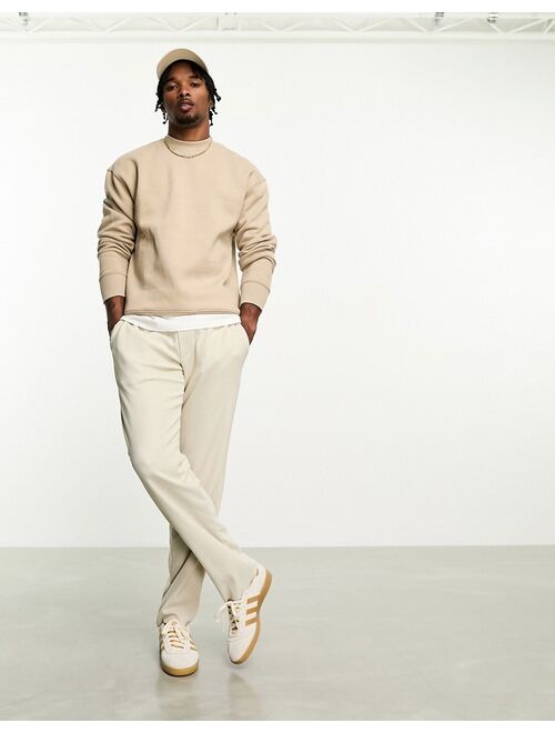 Bershka sweatshirt in beige