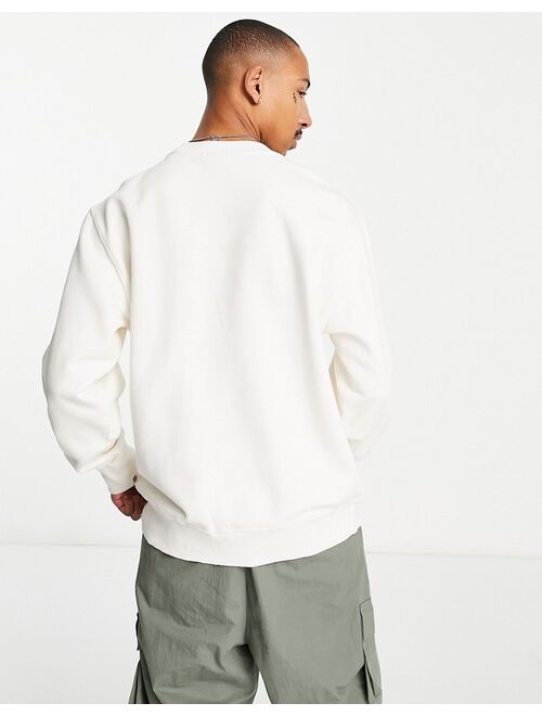 Dickies Icon washed sweatshirt in off white