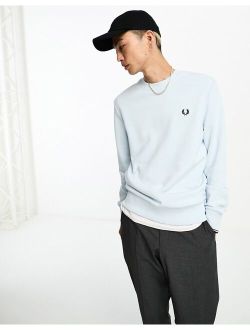 Fred Perry sweatshirt in light ice blue