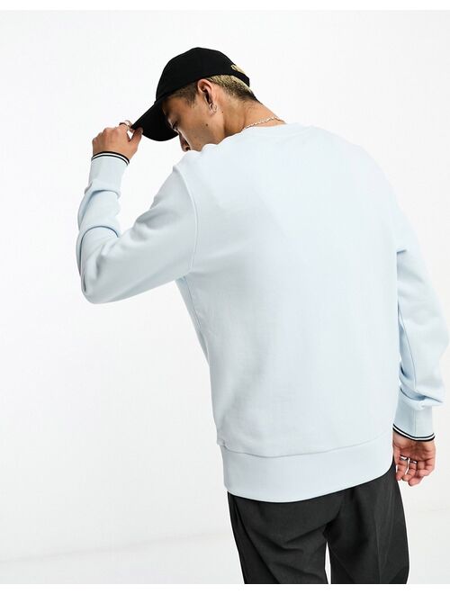 Fred Perry sweatshirt in light ice blue