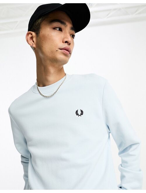 Fred Perry sweatshirt in light ice blue