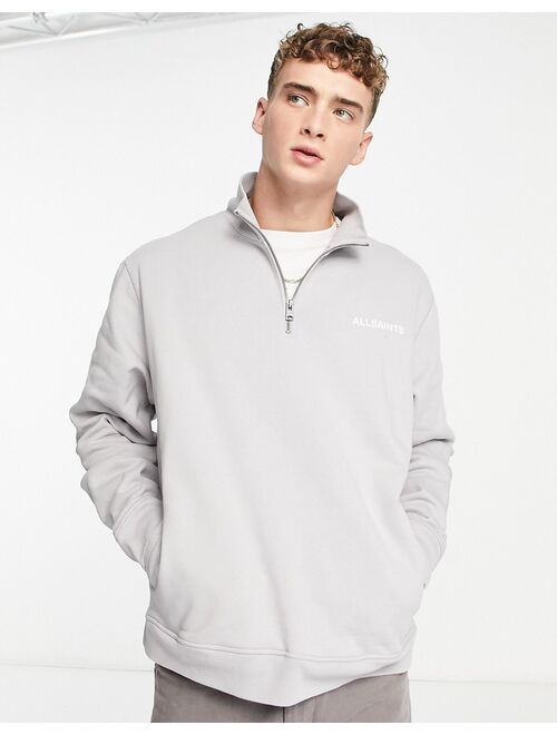 Allsaints x ASOS exclusive sweatshirt in ash blue