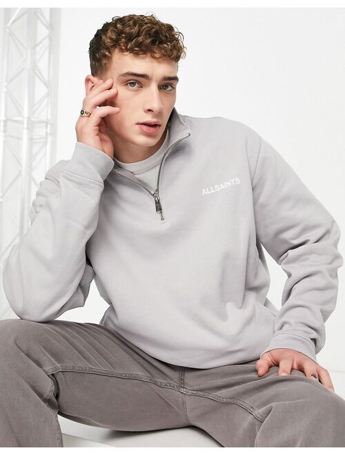 Allsaints x ASOS exclusive sweatshirt in ash blue