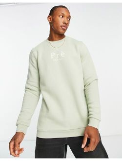 Pre London core sweatshirt in sage