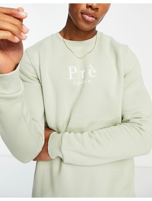 Pre London core sweatshirt in sage