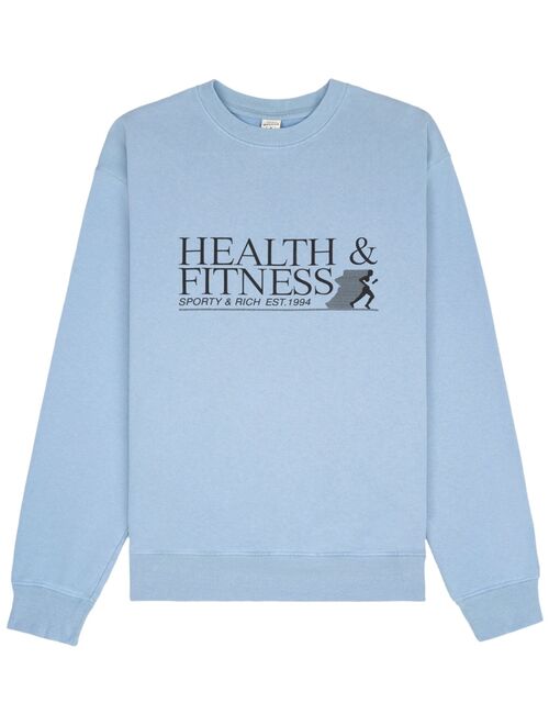 Sporty & Rich Health & Fitness logo-print sweatshirt