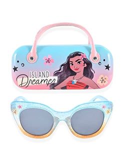 Moana Girls Sunglasses For Kids with Matching Glasses Case and UV Protection for Toddlers