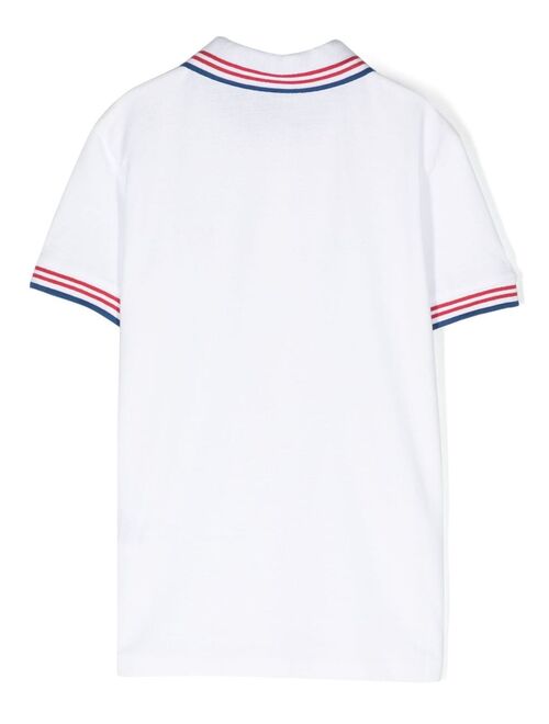 North Sails Kids stripe-detailing cotton polo shirt