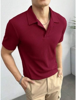 Manfinity Basics Men Cotton Solid Polo Shirt