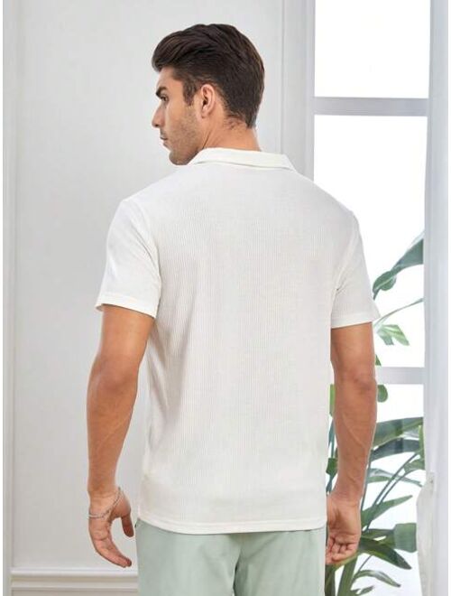 Manfinity Basics Men Cotton Solid Polo Shirt