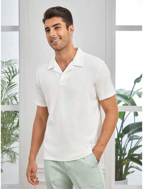 Manfinity Basics Men Cotton Solid Polo Shirt