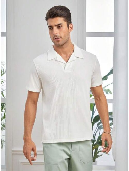 Manfinity Basics Men Cotton Solid Polo Shirt