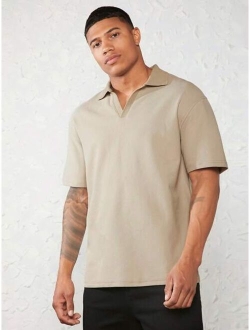 Manfinity Basics Men Cotton Solid Polo Shirt