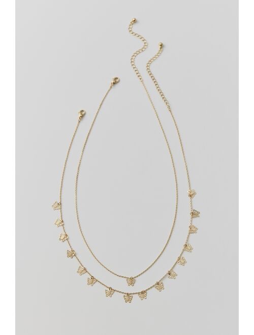 Urban Outfitters Delicate Charm Layering Necklace Set