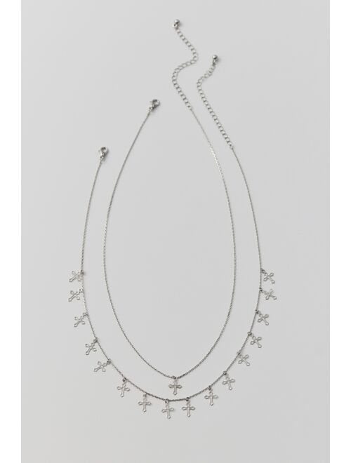 Urban Outfitters Delicate Charm Layering Necklace Set