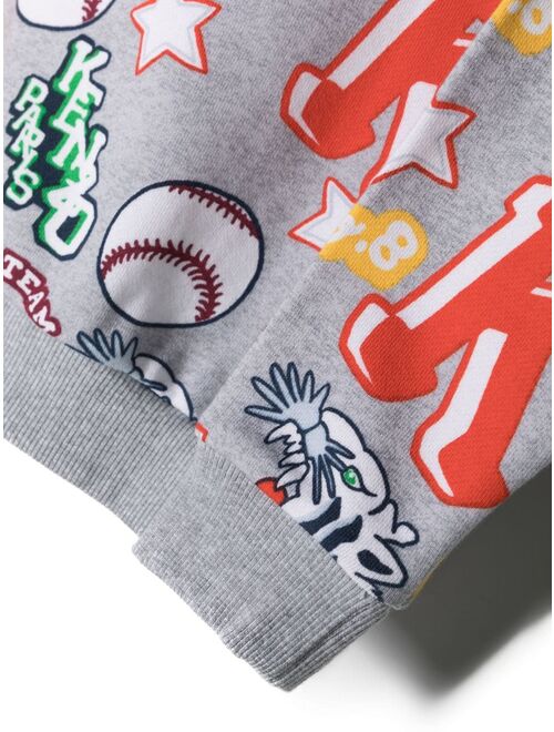 Kenzo Kids graphic-print cotton sweatshirt