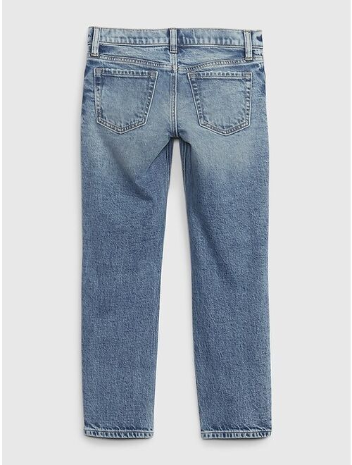 Gap Kids Organic Cotton Mid Rise '90s Straight Jeans with Washwell