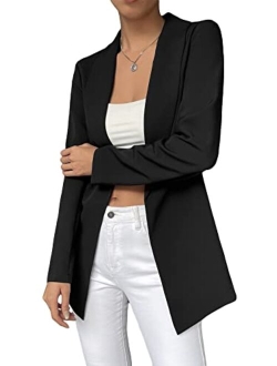 Women's Graphic Double Breasted Elegant Open Front Lapel Blazer Jacket