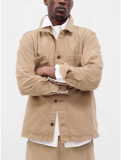 Gap Denim Utility Big Shirt with Washwell