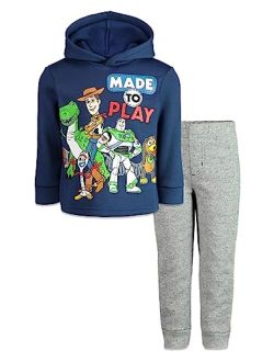 Pixar Toy Story Woody Buzz Lightyear Forky Fleece Hoodie and Jogger Pants Outfit Set Toddler to Big Kid
