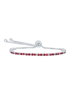 Unbranded Sterling Silver 2mm Birthstone Bracelet