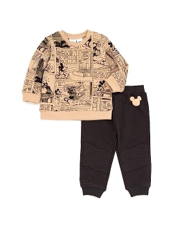 Lion King Mickey Mouse Pumbaa Timon Simba Fleece Sweatshirt and Pants Set Newborn to Little Kid